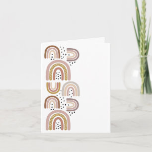 Gefeliciteerd Rainbows Neutral Colors Greeting Kaart