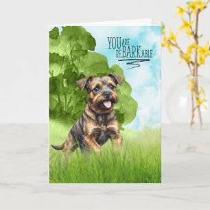 Gefeliciteerd reBARKable Border Terrier Hond Kaart
