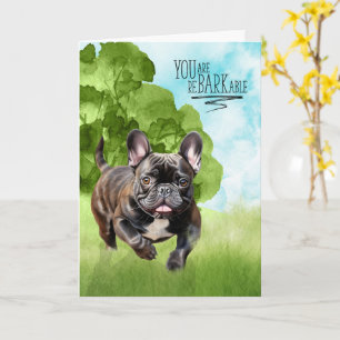 Gefeliciteerd reBARKable Brindle Franse Bulldog Kaart