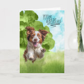Gefeliciteerd reBARKable Brittany Spaniel Hond Kaart (Voorkant)