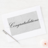 Gefeliciteerd Rechthoekige Sticker (Envelop)