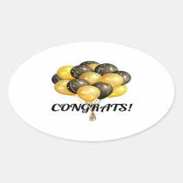 Gefeliciteerd, rechthoekige Sticker
