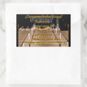 Gefeliciteerd_ Rechthoekige Sticker (Tas)