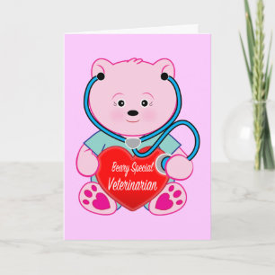 Gefeliciteerd Retirement Veterinarian met Heart Kaart