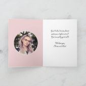 Gefeliciteerd Rococo Afstuderen Foto  Kaart (Binnen)