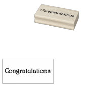 Gefeliciteerd Rubber Stamp Rubberstempel (Gestempeld)
