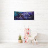 Gefeliciteerd Rustic Tea Lights Verloving Spandoek (Insitu)