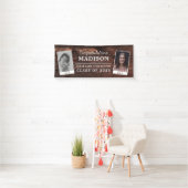 Gefeliciteerd Rustic Wood Afstuderen 2 - Foto Spandoek (Insitu)