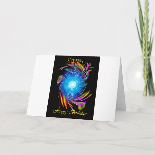 Gefeliciteerd Scorpio Kaart (Voorkant)