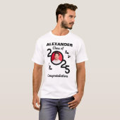 Gefeliciteerd Senior Class Afstuderen Afstuderen T-shirt (Voorkant volledig)
