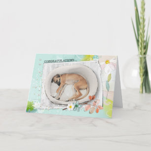 Gefeliciteerd, Shelter Dog Adoption Card Kaart
