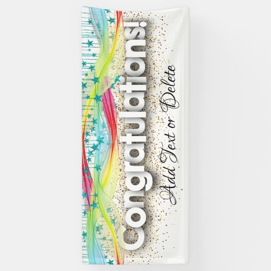 Gefeliciteerd Spandoek (Verticaal)