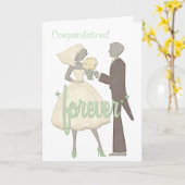 Gefeliciteerd speciale dag bruiloft kaart (Gele Bloem)