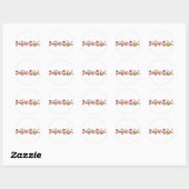Gefeliciteerd speciale gelegenheid Doodle tekst Ronde Sticker (Vel)