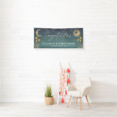 Gefeliciteerd Sun Moon Herfst Engagement Party Spandoek (Insitu)