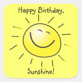Gefeliciteerd, Sunshine! Sticker