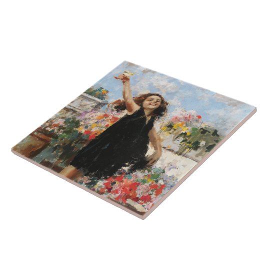 Gefeliciteerd Toast (door Vincenzo Irolli) Tegeltje (Zijkant)