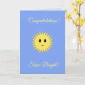 Gefeliciteerd, toon Heldere Kaart (Gele Bloem)