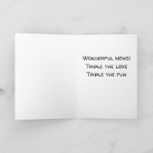 ***GEFELICITEERD***** TRIPLETS*** KAART (Binnen)