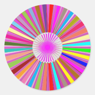 GEFELICITEERD: Trofee en Sparkle Wheels Decor Ronde Sticker