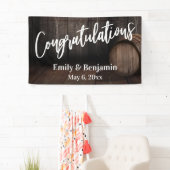 Gefeliciteerd Typografie, Wooden Barrel Spandoek (Insitu)