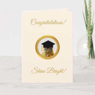 Gefeliciteerd Uil Afstuderen Kaart