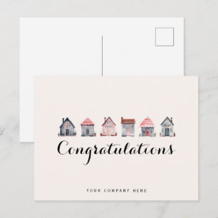 Gefeliciteerd Vastgoed Nieuwe Huiseigenaar Briefkaart