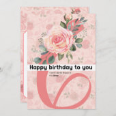 Gefeliciteerd verjaardag aan jou : juni geboortebl aankondiging (Voorkant / Achterkant)