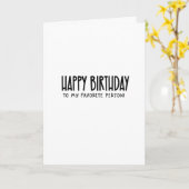 Gefeliciteerd verjaardag aan mijn favoriete persoo kaart (Gele Bloem)