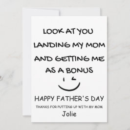 Gefeliciteerd verjaardag aan stiefvader bedankkaart