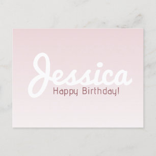 Gefeliciteerd Verjaardag, Aanpasbare Naam   Rose O Briefkaart