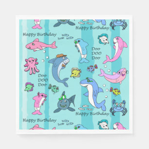 Gefeliciteerd Verjaardag Baby Shark Doo Doo Doo Fe Servet