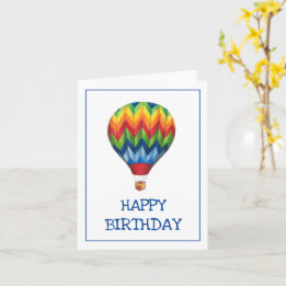 "Gefeliciteerd Verjaardag" Ballonverjaardagskaart Kaart