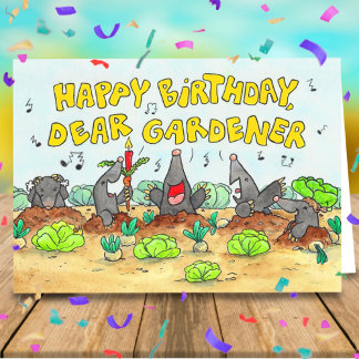 Gefeliciteerd Verjaardag, Beste Tuinman groet Kaart