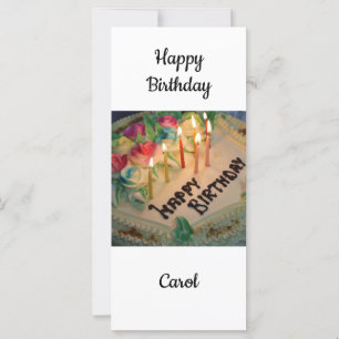 Gefeliciteerd verjaardag Carol Kaart