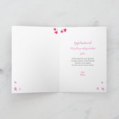 Gefeliciteerd verjaardag customizable name kaart (Binnen)