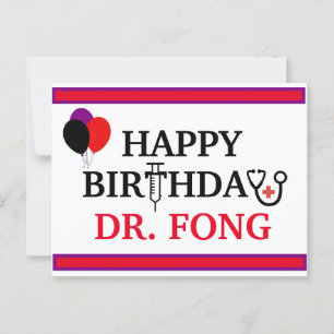 Gefeliciteerd verjaardag - Dokter Gezondheidszorg Briefkaart