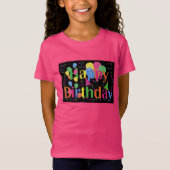 Gefeliciteerd verjaardag, feestelijke verjaardagsv t-shirt (Voorkant)