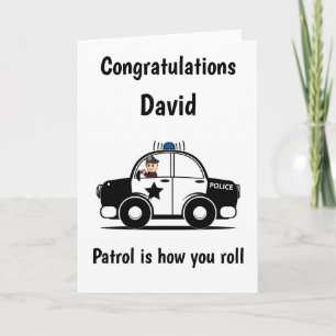 Gefeliciteerd / Verjaardag Kaart voor politieagent