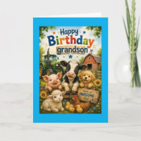 Gefeliciteerd Verjaardag Kleinzoon Boerderijdieren