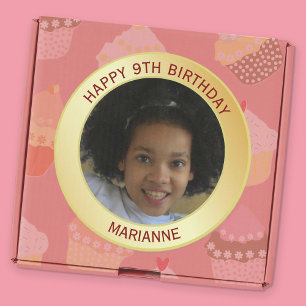 Gefeliciteerd Verjaardag Naam, Leeftijd En Foto Go Ronde Sticker