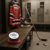 Gefeliciteerd Verjaardag Persoonlijk  Hockey Puck
