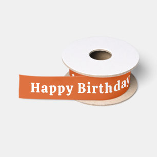 Gefeliciteerd Verjaardag Persoonlijke Naam Oranje Lint