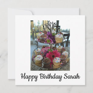 Gefeliciteerd verjaardag Sarah Aankondiging