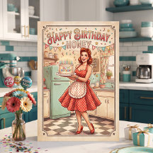 Gefeliciteerd verjaardag schat | Retro PIn-up