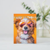 Gefeliciteerd Verjaardag Schattig Feest Dier Briefkaart (Staand voorkant)