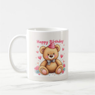 Gefeliciteerd Verjaardag Schattige Teddybeer met R Koffiemok