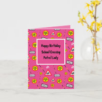 Gefeliciteerd Verjaardag School Lollipop Dame