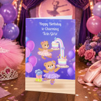 Gefeliciteerd Verjaardag Tweeling Meisjes Teddybee
