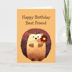 Gefeliciteerd Verjaardag Vriend Egel Knuffel, Egel Kaart